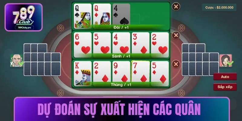 Mẹo xếp chi Mậu Binh - Dự đoán sự xuất hiện các quân 